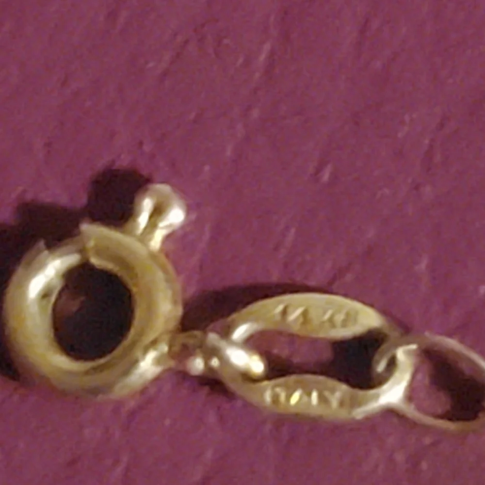 14k Gold Necklace Solid Gold Vintage 20.25 " Rare Find - Picture 5 of 5